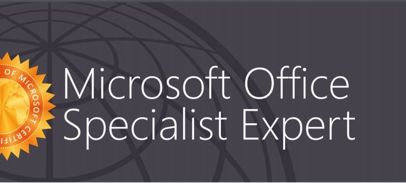 Snapshot of Microsoft Office Specialist Expert Certification